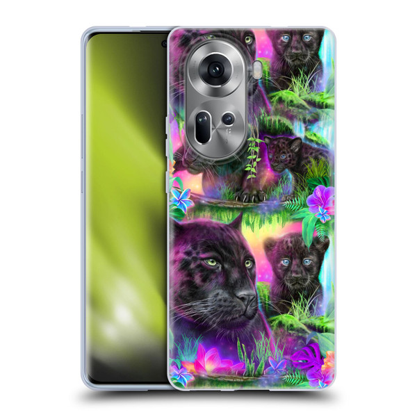 Sheena Pike Big Cats Daydream Panthers Soft Gel Case for OPPO Reno11