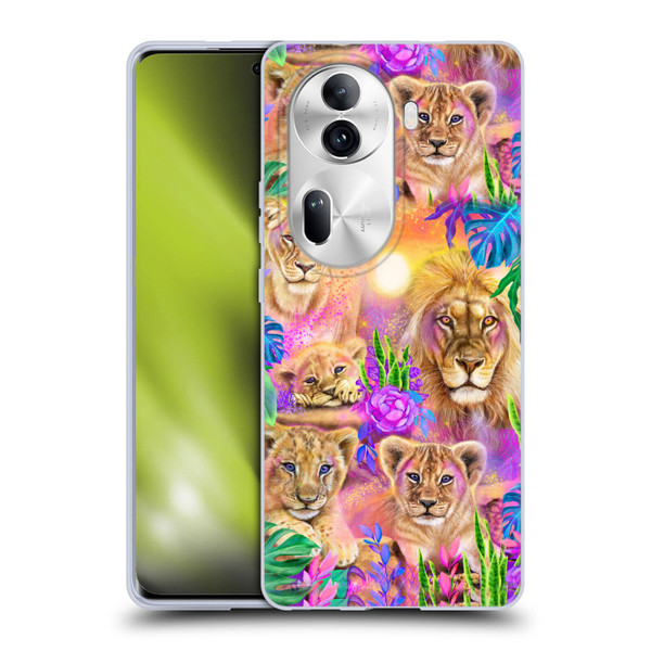 Sheena Pike Big Cats Daydream Lions And Cubs Soft Gel Case for OPPO Reno11 Pro