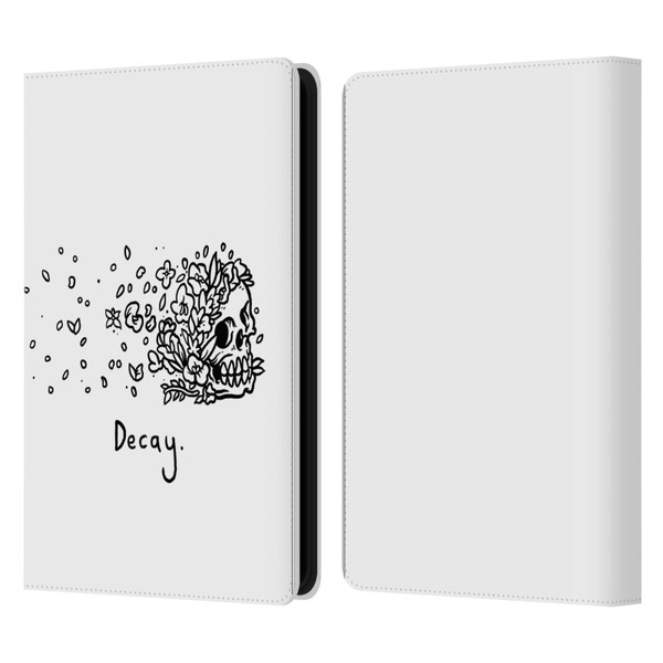 Matt Bailey Skull Decay Leather Book Wallet Case Cover For Amazon Kindle Paperwhite 5 (2021)