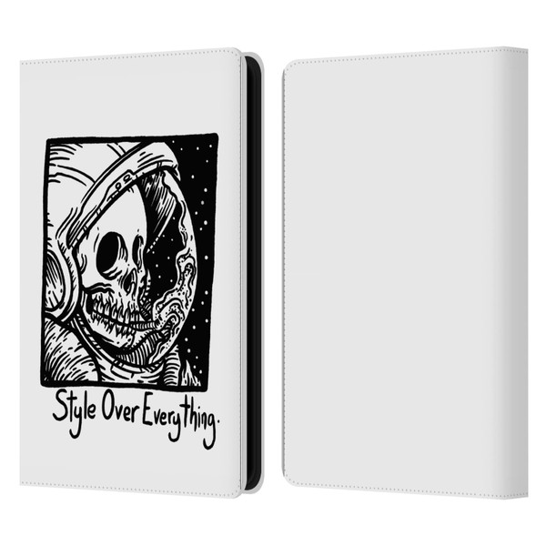 Matt Bailey Skull Style Over Everything Leather Book Wallet Case Cover For Amazon Kindle Paperwhite 5 (2021)