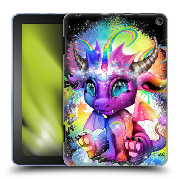 Sheena Pike Dragons Rainbow Lil Dragonz Soft Gel Case for Amazon Fire HD 8/Fire HD 8 Plus 2020