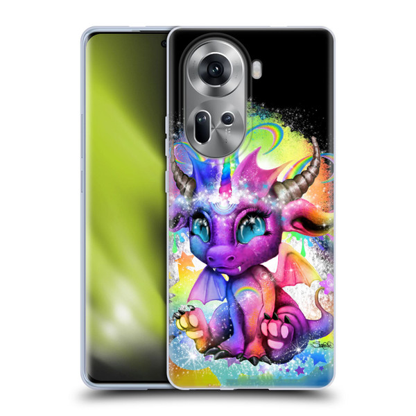 Sheena Pike Dragons Rainbow Lil Dragonz Soft Gel Case for OPPO Reno11