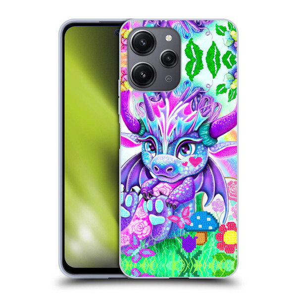 Sheena Pike Dragons Cross-Stitch Lil Dragonz Soft Gel Case for Xiaomi Redmi 12