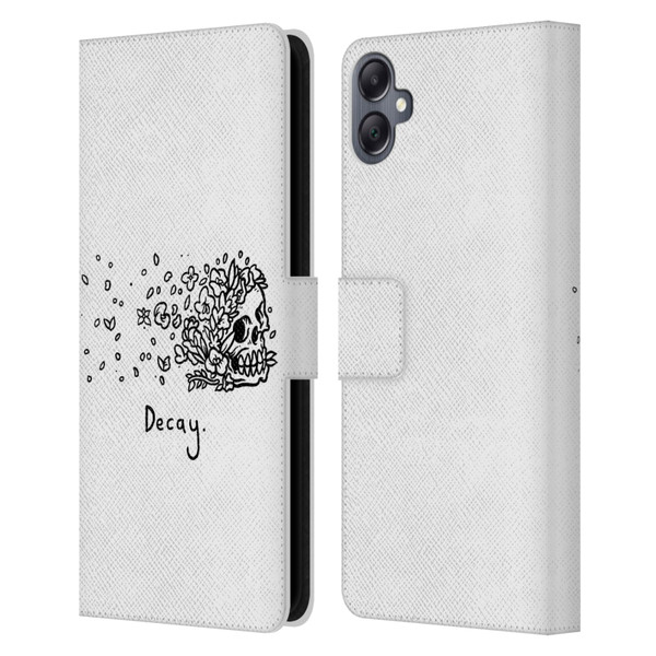 Matt Bailey Skull Decay Leather Book Wallet Case Cover For Samsung Galaxy A05