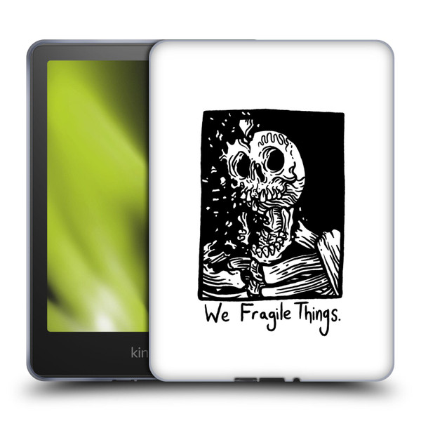 Matt Bailey Skull We Fragile Things Soft Gel Case for Amazon Kindle Paperwhite 5 (2021)