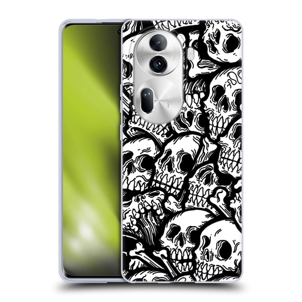 Matt Bailey Skull All Over Soft Gel Case for OPPO Reno11 Pro