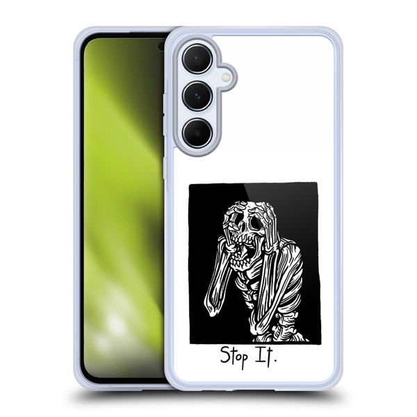 Matt Bailey Skull Stop It Soft Gel Case for Samsung Galaxy A55 5G