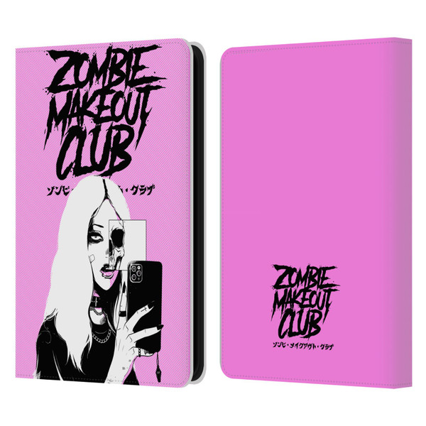 Zombie Makeout Club Art Selfie Skull Leather Book Wallet Case Cover For Amazon Kindle 11th Gen 6in 2022