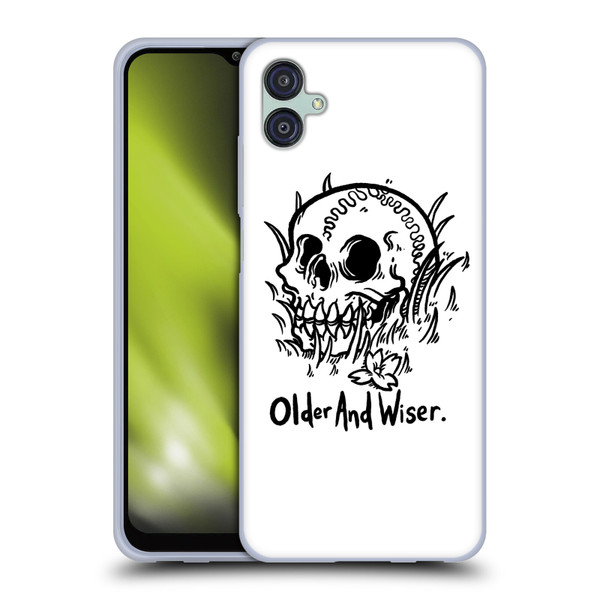 Matt Bailey Skull Older And Wiser Soft Gel Case for Samsung Galaxy M04 5G / A04e