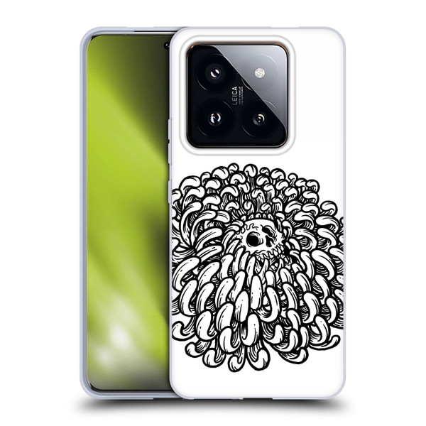 Matt Bailey Skull Flower Soft Gel Case for Xiaomi 14 Pro