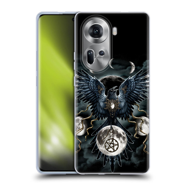 Sarah Richter Animals Gothic Black Raven Soft Gel Case for OPPO Reno11