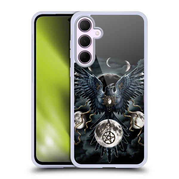 Sarah Richter Animals Gothic Black Raven Soft Gel Case for Samsung Galaxy A35 5G
