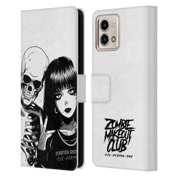 Zombie Makeout Club Art Forever Knows Best Leather Book Wallet Case Cover For Motorola Moto G Stylus 5G 2023