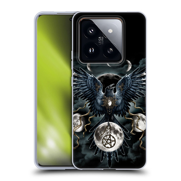 Sarah Richter Animals Gothic Black Raven Soft Gel Case for Xiaomi 14 Pro
