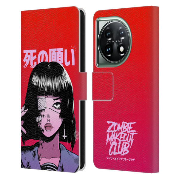 Zombie Makeout Club Art Eye Patch Leather Book Wallet Case Cover For OnePlus 11 5G