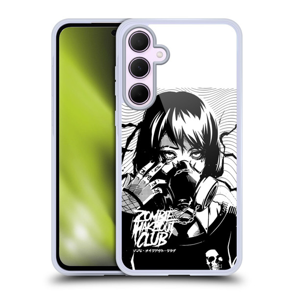 Zombie Makeout Club Art Facepiece Soft Gel Case for Samsung Galaxy A35 5G