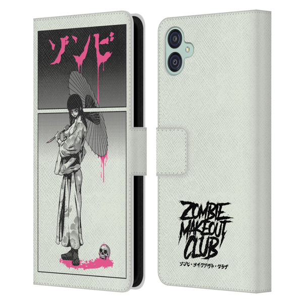 Zombie Makeout Club Art Chance Of Rain Leather Book Wallet Case Cover For Samsung Galaxy M04 5G / A04e
