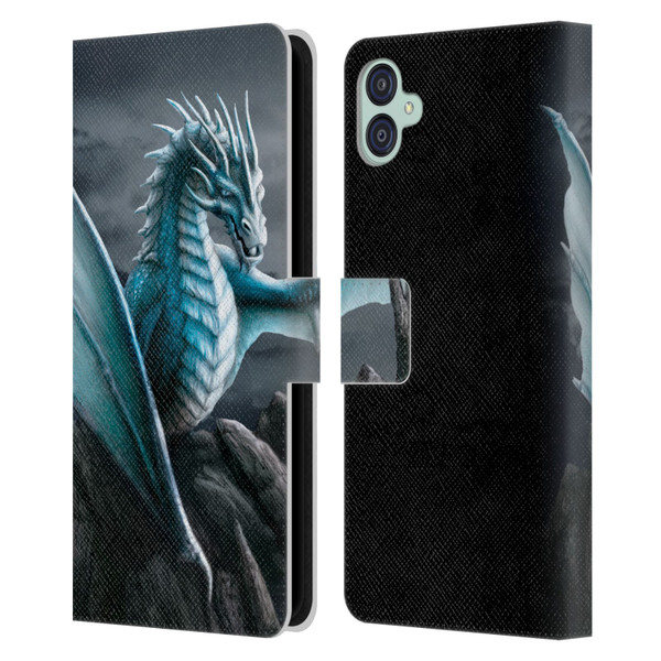 Sarah Richter Fantasy Creatures Blue Water Dragon Leather Book Wallet Case Cover For Samsung Galaxy M04 5G / A04e