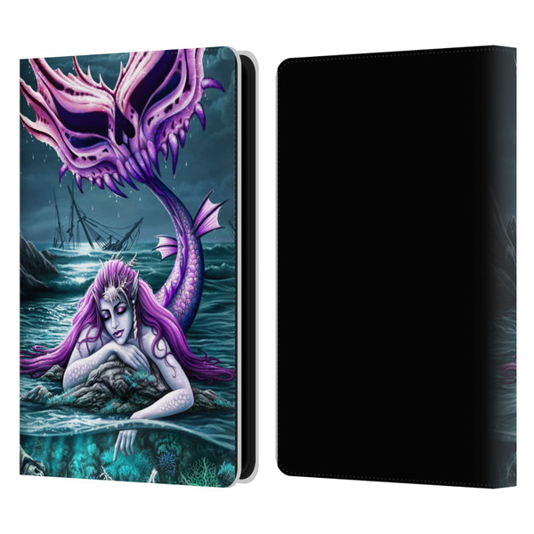 Sarah Richter Gothic Mermaid With Skeleton Pirate Leather Book Wallet Case Cover For Amazon Kindle Paperwhite 5 (2021)