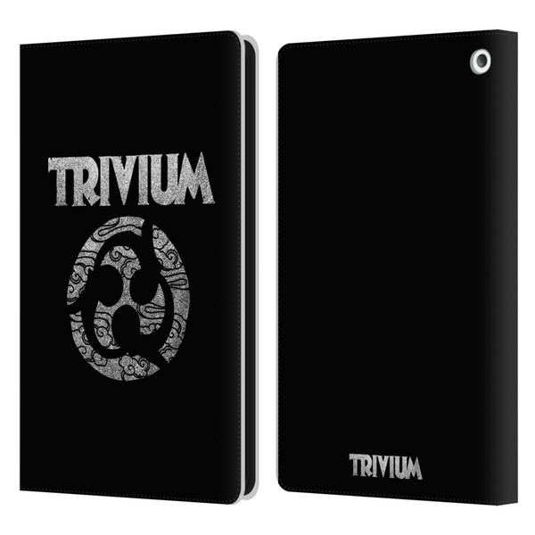 Trivium Graphics Swirl Logo Leather Book Wallet Case Cover For Amazon Fire HD 8/Fire HD 8 Plus 2020