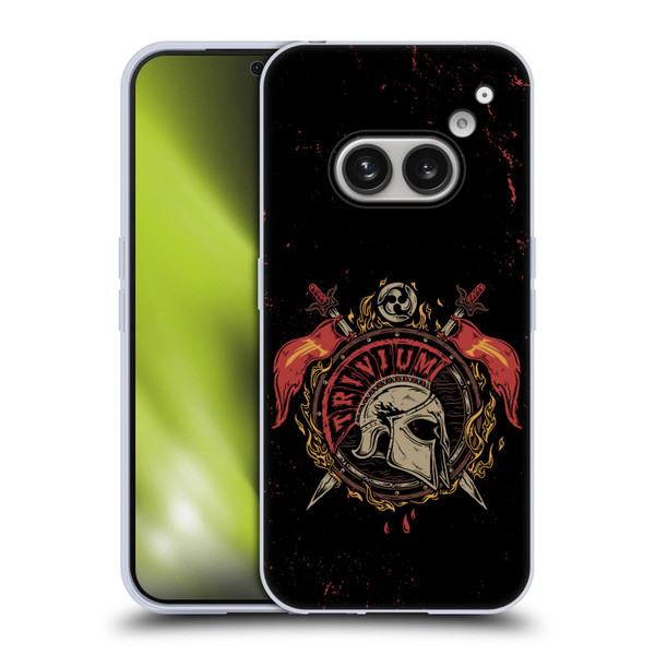 Trivium Graphics Knight Helmet Soft Gel Case for Nothing Phone (2a)