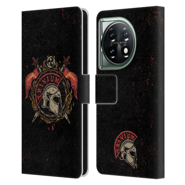 Trivium Graphics Knight Helmet Leather Book Wallet Case Cover For OnePlus 11 5G