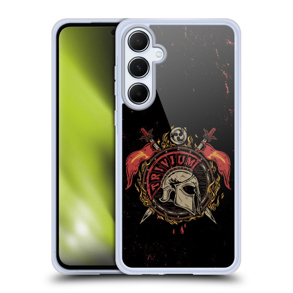 Trivium Graphics Knight Helmet Soft Gel Case for Samsung Galaxy A55 5G