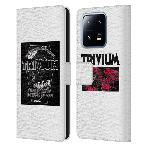 Trivium Graphics Double Dragons Leather Book Wallet Case Cover For Xiaomi 13 Pro 5G