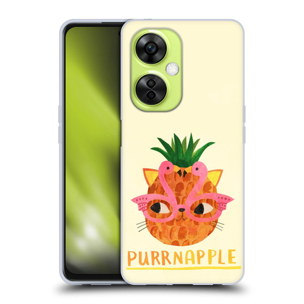 Planet Cat Puns Purrnapple Soft Gel Case for OnePlus Nord CE 3 Lite 5G