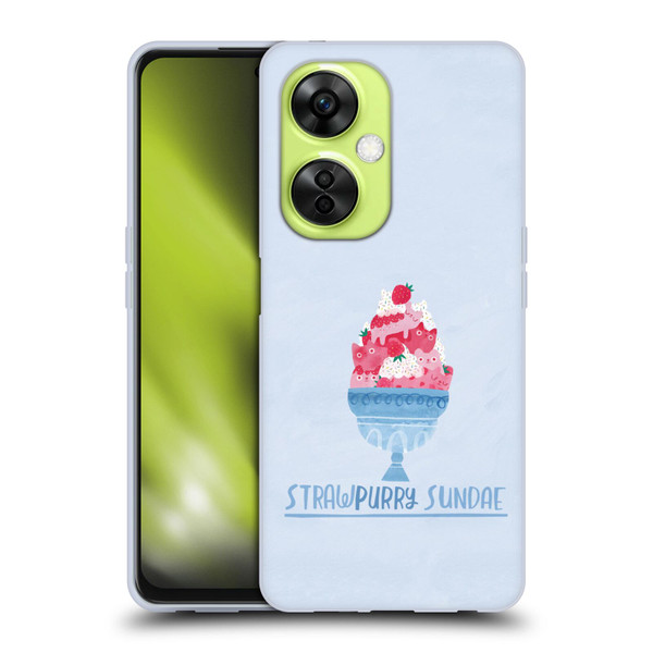 Planet Cat Puns Strawpurry Sundae Soft Gel Case for OnePlus Nord CE 3 Lite 5G