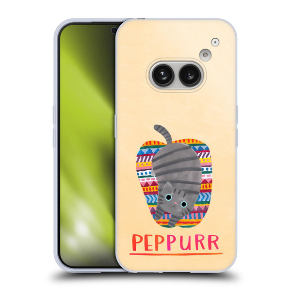 Planet Cat Puns Peppur Soft Gel Case for Nothing Phone (2a)