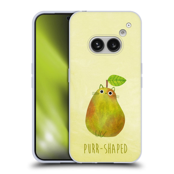 Planet Cat Puns Purr-shaped Soft Gel Case for Nothing Phone (2a)