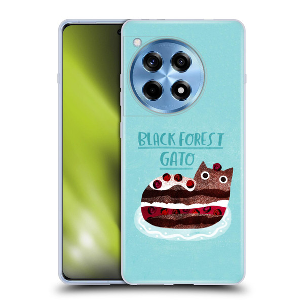 Planet Cat Puns Black Forest Gato Soft Gel Case for OnePlus 12R