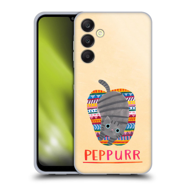 Planet Cat Puns Peppur Soft Gel Case for Samsung Galaxy A25 5G