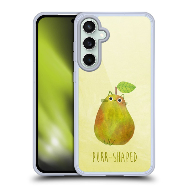 Planet Cat Puns Purr-shaped Soft Gel Case for Samsung Galaxy S23 FE 5G