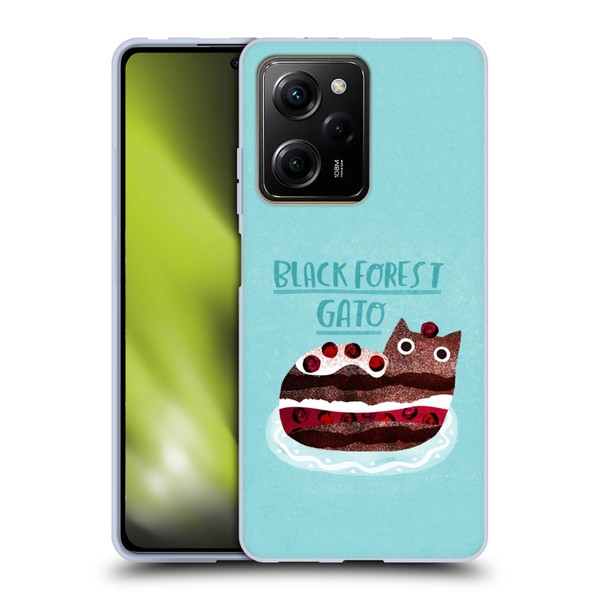 Planet Cat Puns Black Forest Gato Soft Gel Case for Xiaomi Redmi Note 12 Pro 5G