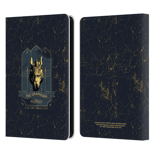 Hogwarts Legacy Graphics The Graphorn Leather Book Wallet Case Cover For Amazon Kindle 11th Gen 6in 2022