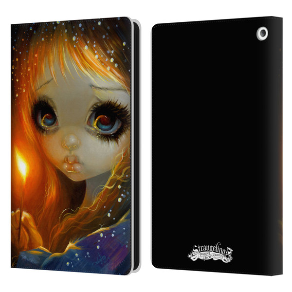 Strangeling Art The Little Match Girl Leather Book Wallet Case Cover For Amazon Fire HD 8/Fire HD 8 Plus 2020