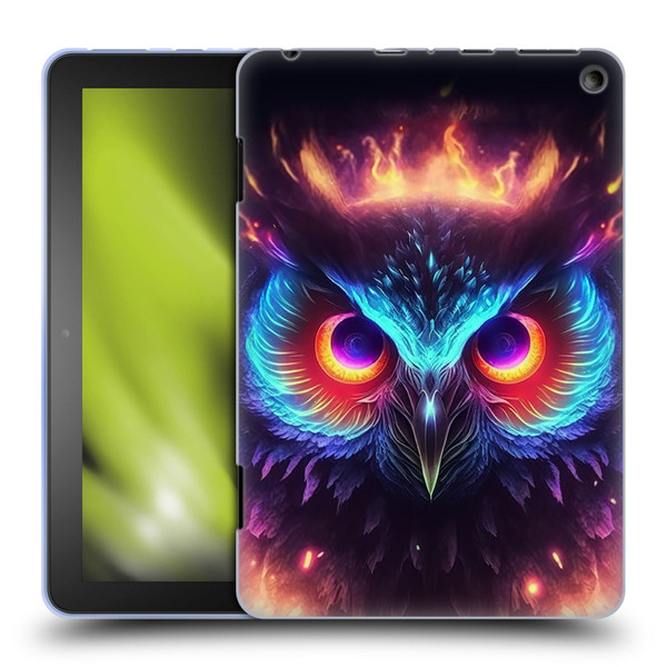 Wumples Cosmic Animals Owl Soft Gel Case for Amazon Fire HD 8/Fire HD 8 Plus 2020
