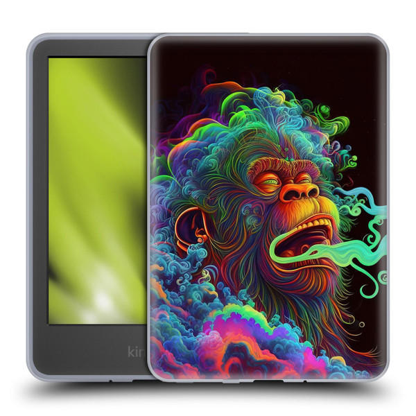 Wumples Cosmic Animals Clouded Monkey Soft Gel Case for Amazon Kindle 11th Gen 6in 2022