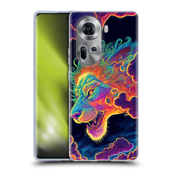 Wumples Cosmic Animals Clouded Lion Soft Gel Case for OPPO Reno11