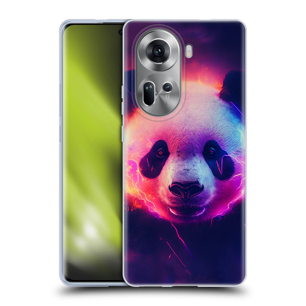 Wumples Cosmic Animals Panda Soft Gel Case for OPPO Reno11