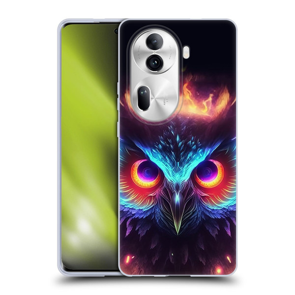 Wumples Cosmic Animals Owl Soft Gel Case for OPPO Reno11 Pro