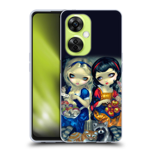 Strangeling Art Girls With Cat And Raccoon Soft Gel Case for OnePlus Nord CE 3 Lite 5G