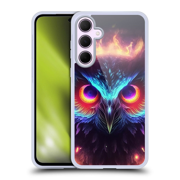Wumples Cosmic Animals Owl Soft Gel Case for Samsung Galaxy A35 5G