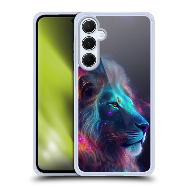 Wumples Cosmic Animals Lion Soft Gel Case for Samsung Galaxy A55 5G