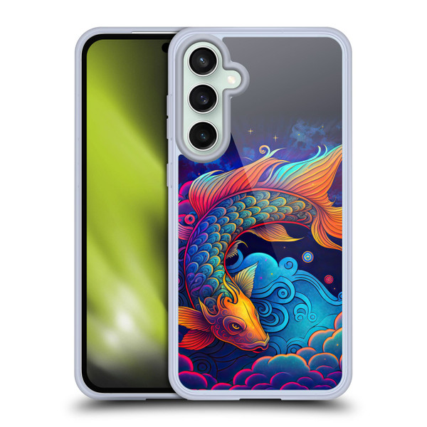 Wumples Cosmic Animals Clouded Koi Fish Soft Gel Case for Samsung Galaxy S23 FE 5G