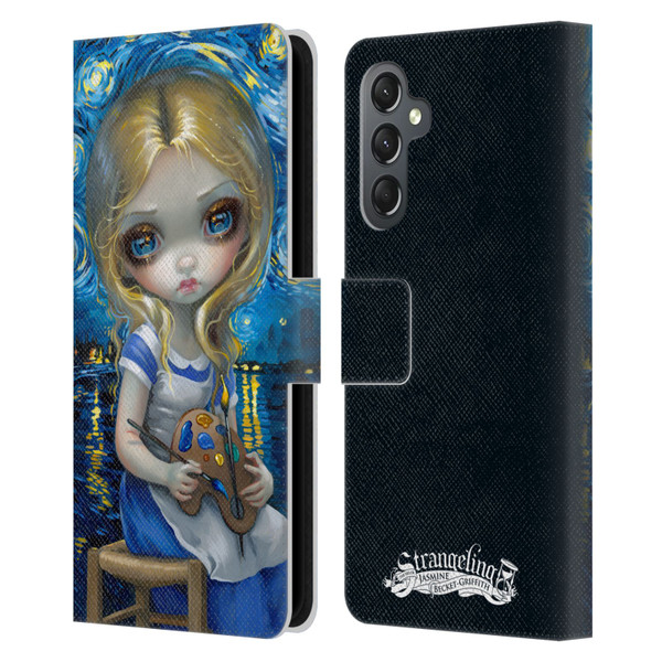 Strangeling Art Impressionist Night Leather Book Wallet Case Cover For Samsung Galaxy A25 5G