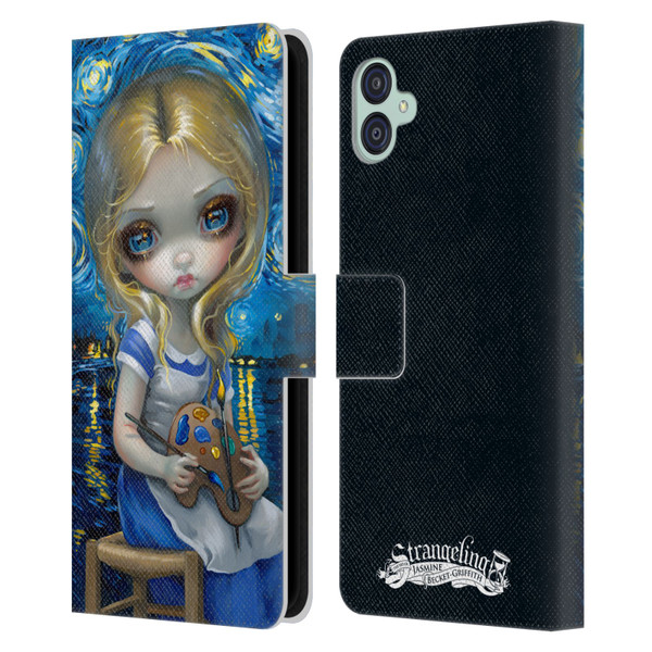 Strangeling Art Impressionist Night Leather Book Wallet Case Cover For Samsung Galaxy M04 5G / A04e