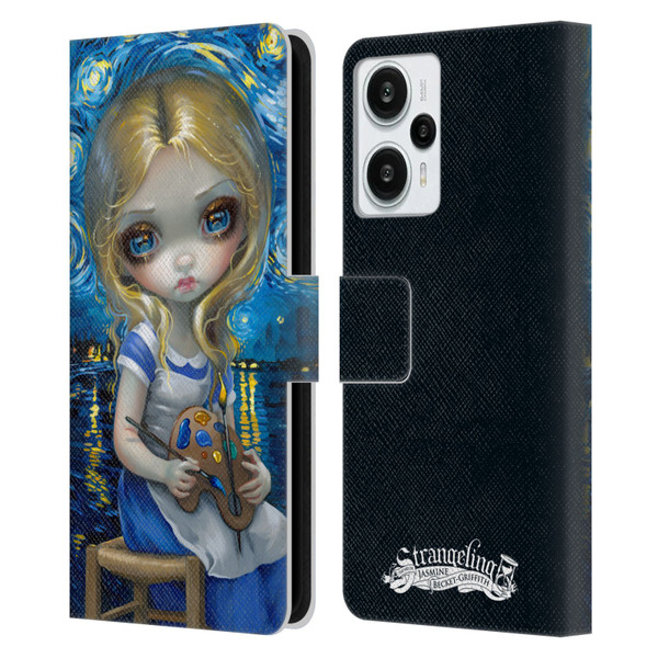 Strangeling Art Impressionist Night Leather Book Wallet Case Cover For Xiaomi Redmi Note 12T